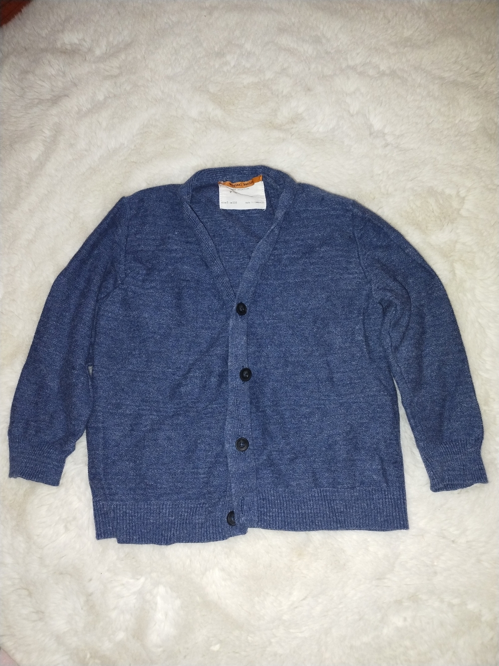 Zara Boys Blue Button-Front Cardigan